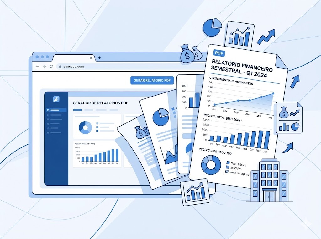 Exportação de relatórios PDF no CronoObra